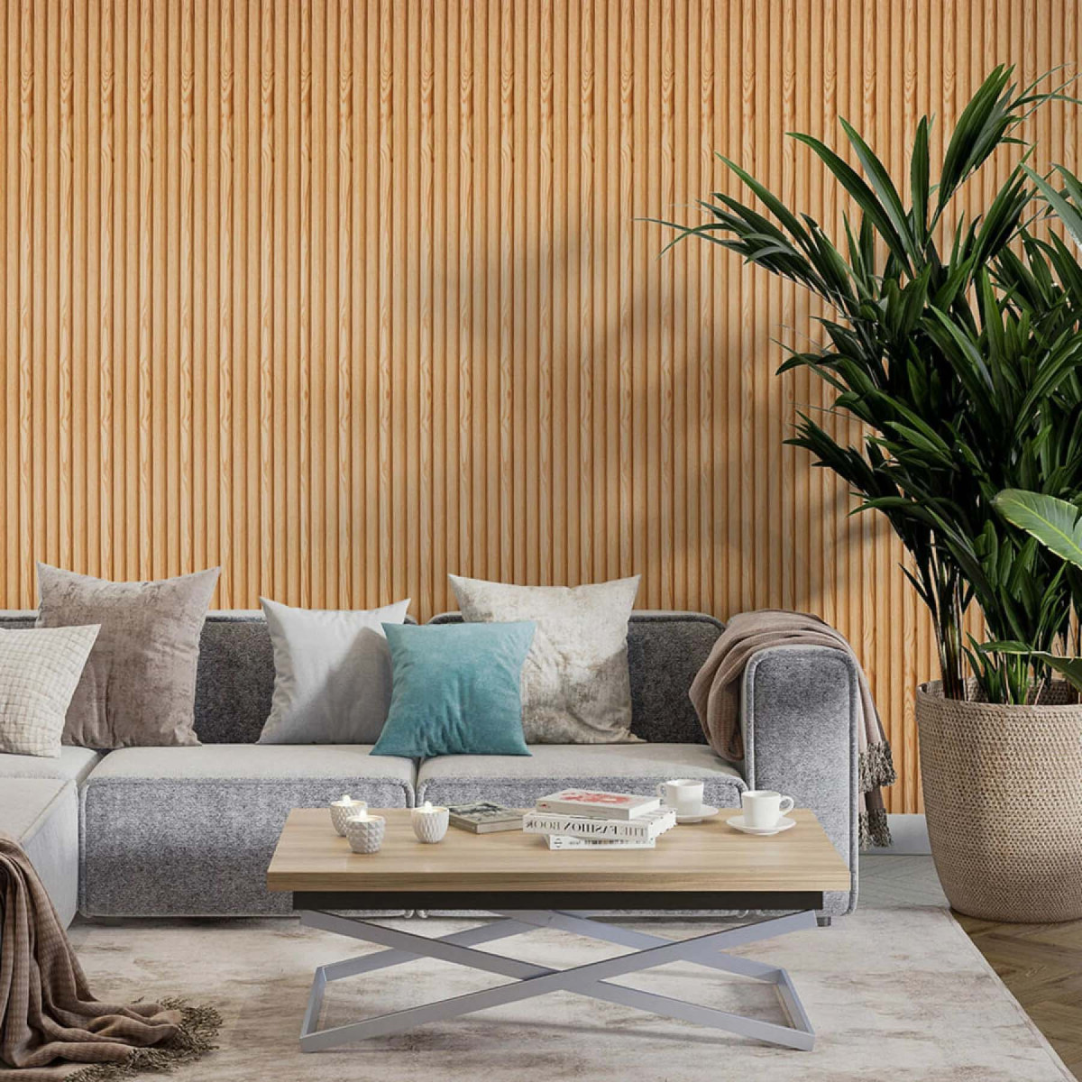 Рейка декоративна WPC стінова 3000x160x23мм Сосна SW-00001526