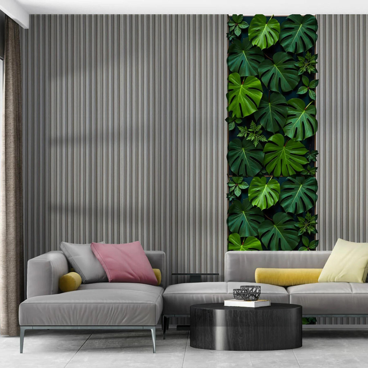 Рейка декоративна WPC стінова 3000x160x23мм Сталева сіра SW-00001528