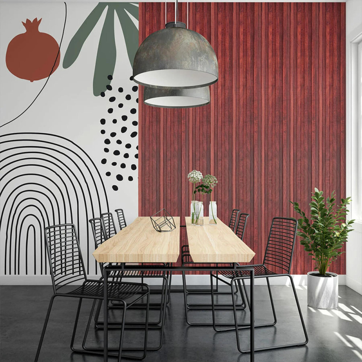 Рейка декоративна WPC стінова 3000x160x23мм Махагон SW-00001531-