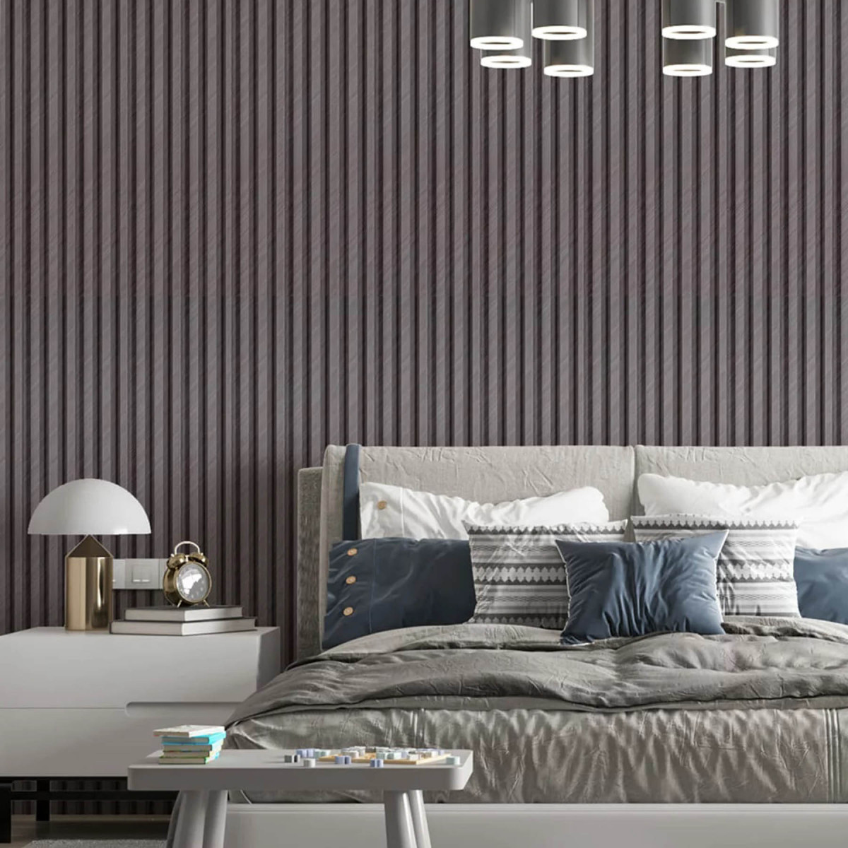 Рейка декоративна WPC стінова 2900x200x27мм SW-00003004 Шовковий сірий