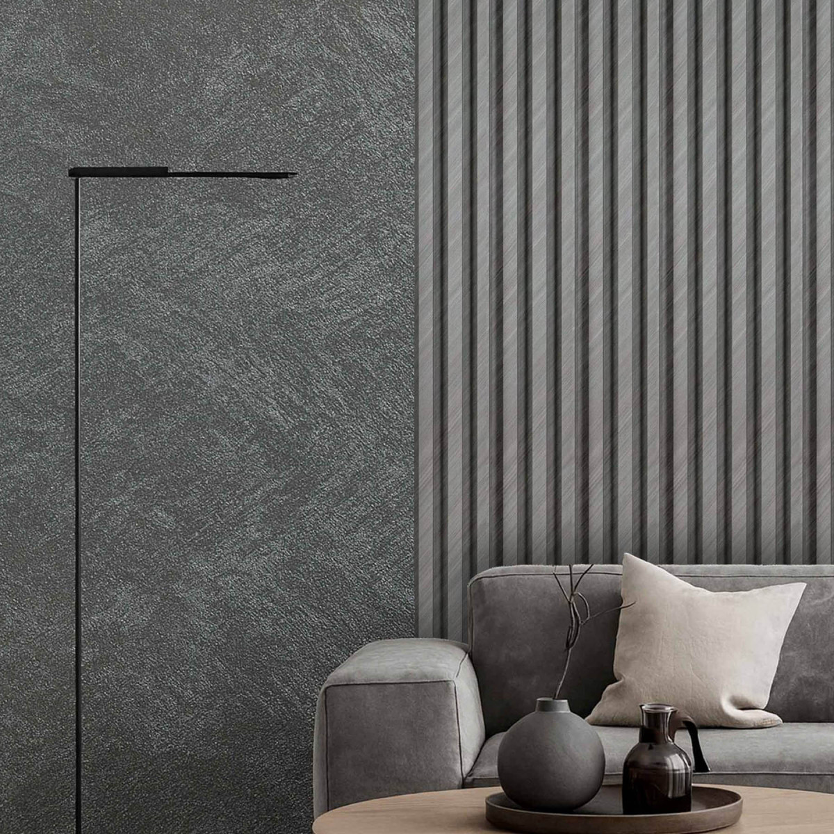 Рейка декоративна WPC стінова 2900x200x27мм SW-00003004 Шовковий сірий