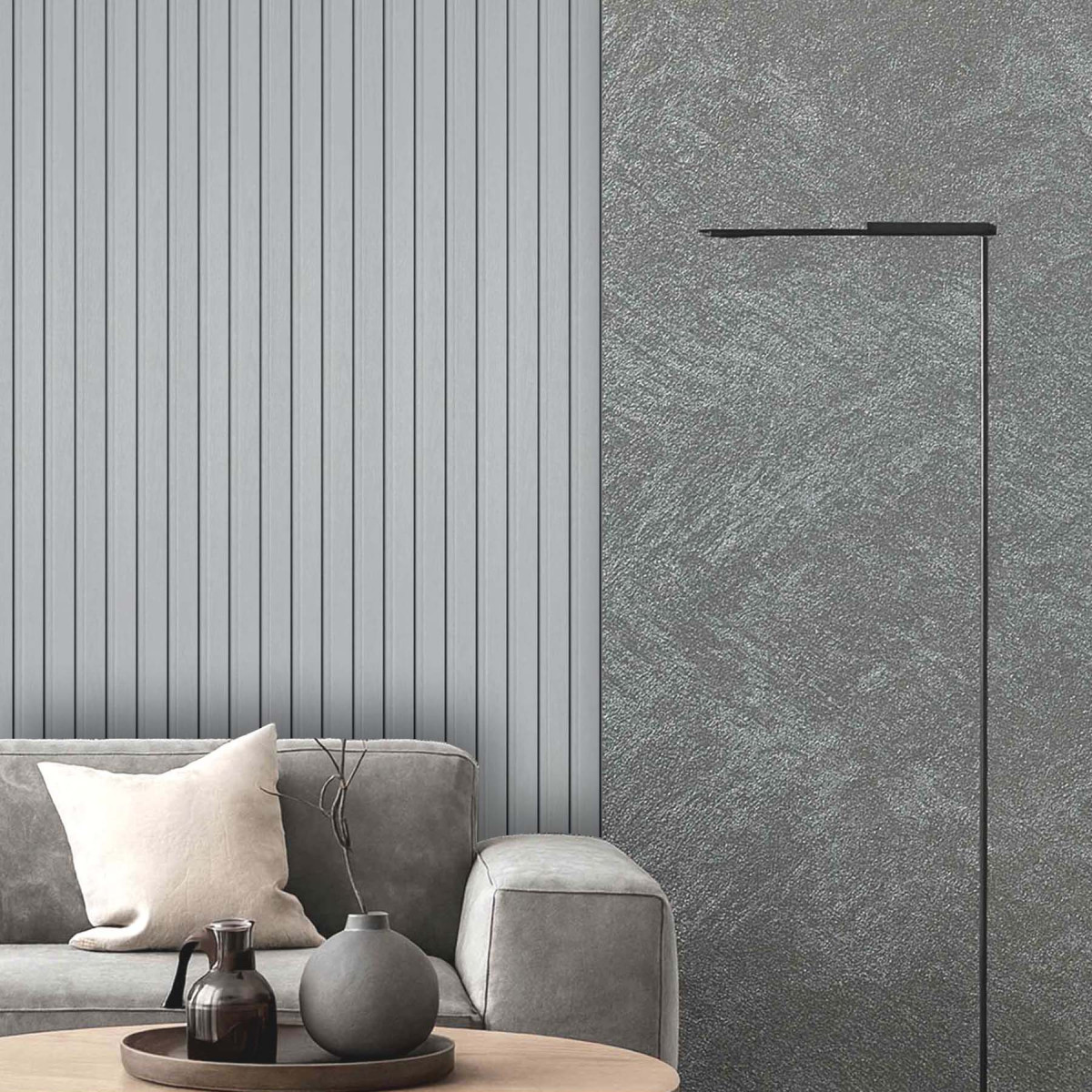 Рейка декоративна WPC стінова 200x11x2900мм світло-сіра SW-00003012