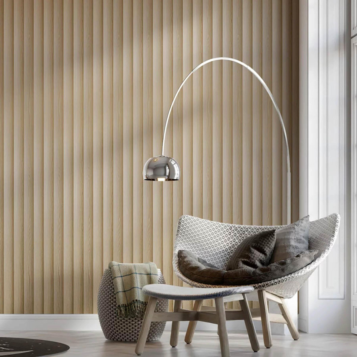 Рейка декоративна WPC стінова 205x14x2900мм SW-00003019 Пісочний Бук