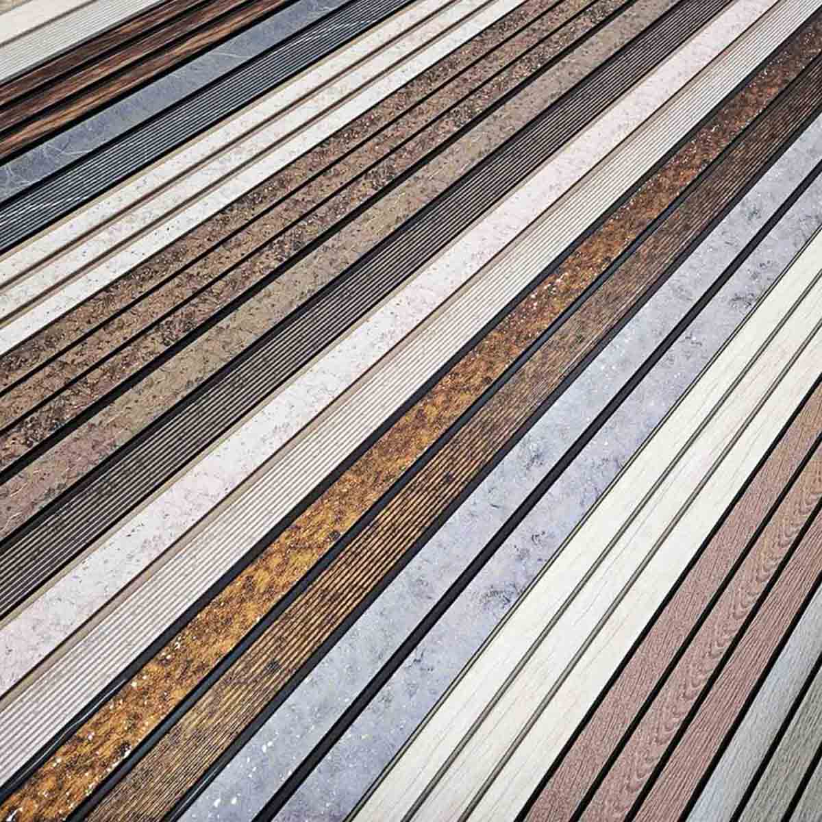 Рейка декоративна PS 2900х120х12мм Мідна із золотими вкрапленнями SW-00001747