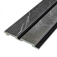 Декоративна рейка для стін PS 2900х120х12мм Сірий мармур SW-00001751