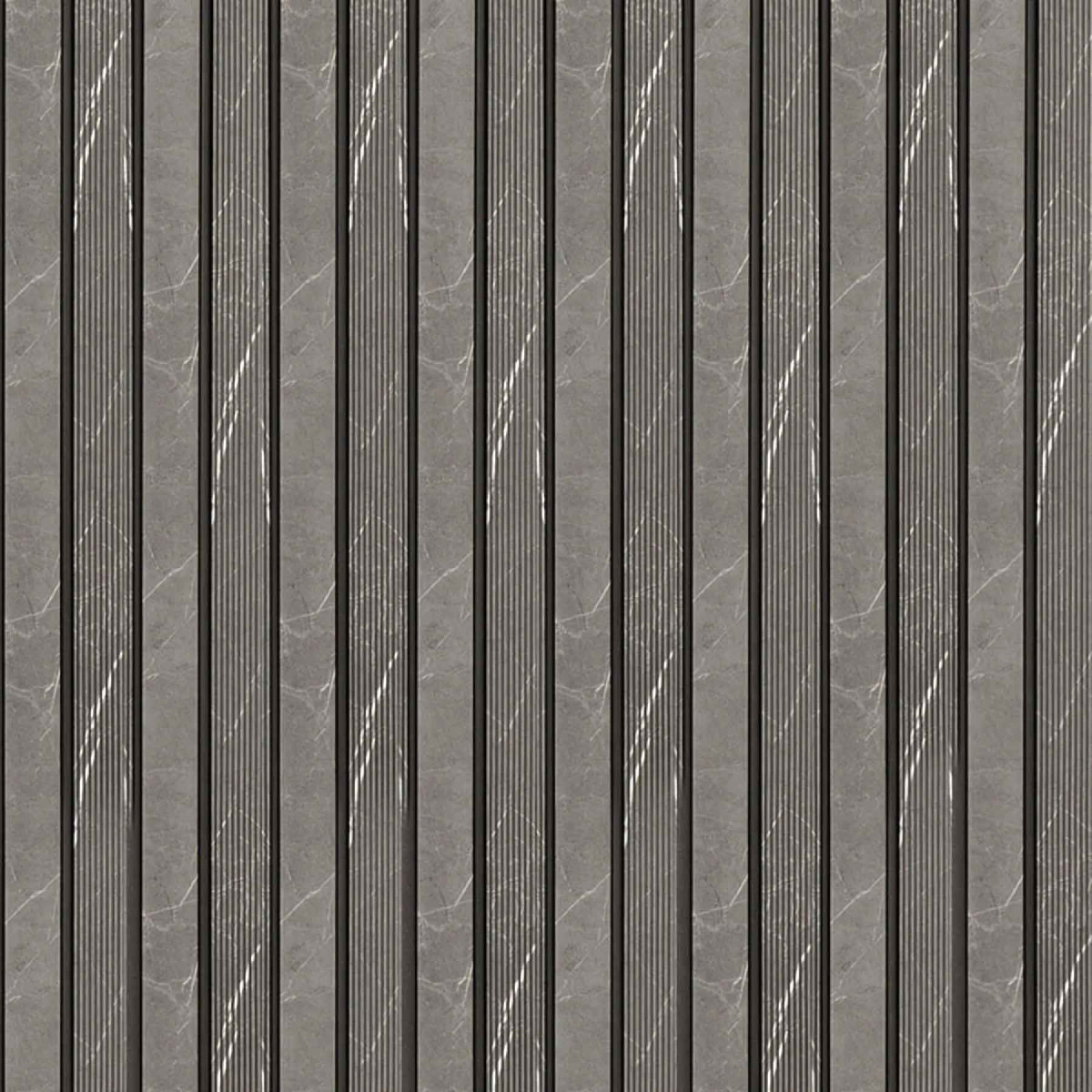 Декоративна рейка для стін PS 2900х120х12мм Сірий мармур SW-00001751