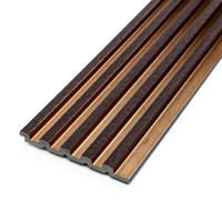 Рейка декоративна PS під коричневу шкіру з бронзою 2900х120х12 мм SW-00002135