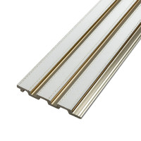 Рейка декоративна PS Під білу шкіру із золотом 2900х120х12мм SW-00002130