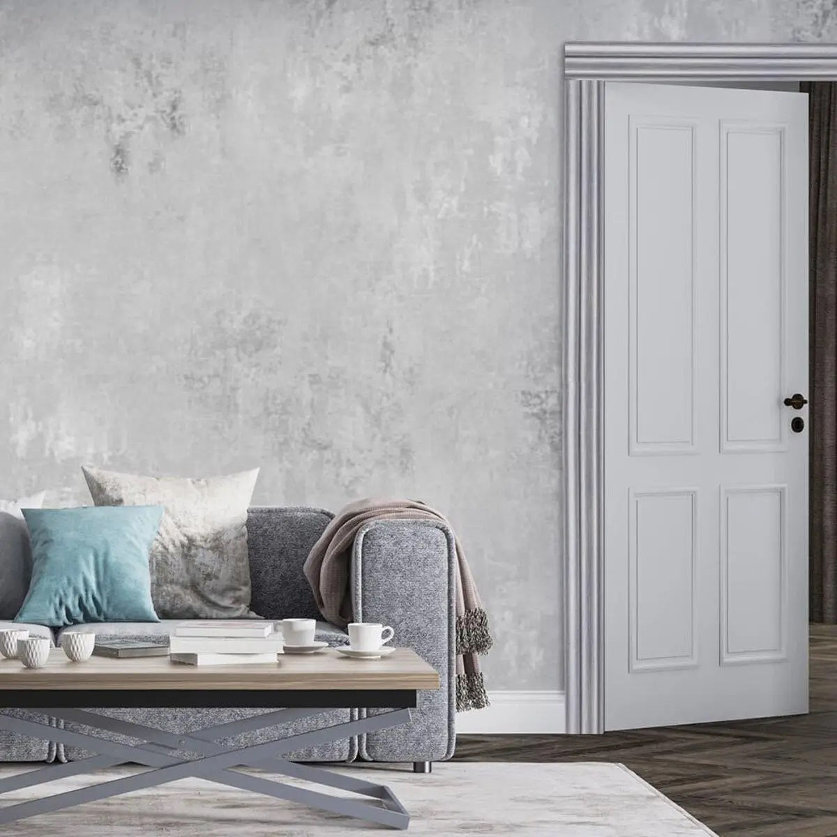 Декоративна рейка PS Сіре дерево 2900х120х12мм SW-00002142