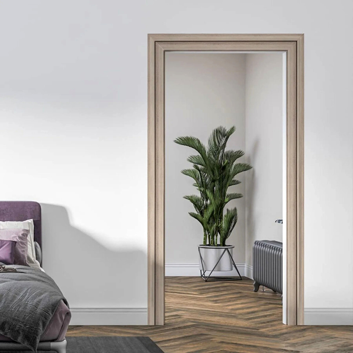 Рейка декоративна PS Сріблястий дуб 2900х120х12мм SW-00002143