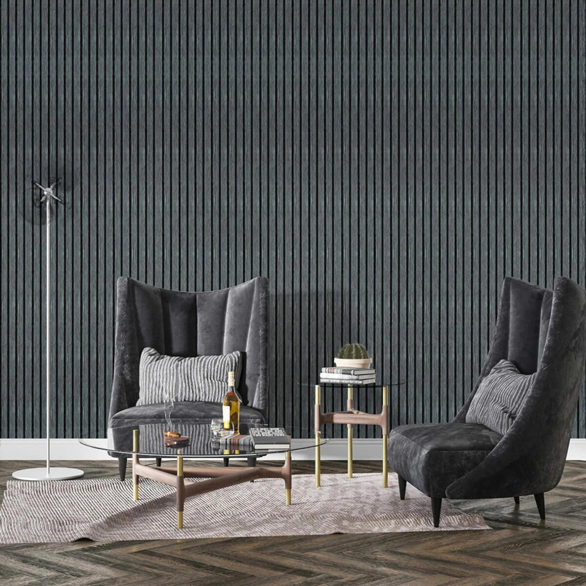 Рейка декоративна PS 2900x120x12мм Темний графіт SW-00002128