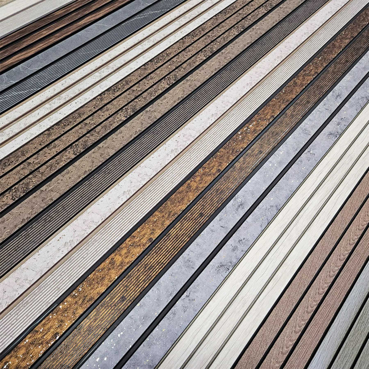 Рейка декоративна PS 2900x120x12мм Темний дуб SW-00001746