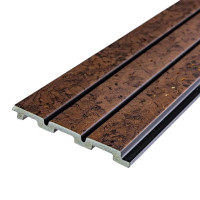 Рейка декоративна PS Темно-коричнева з золотом 2900х120х12мм SW-00001737