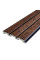 Рейка декоративна PS Темно-коричнева з золотом 2900х120х12мм SW-00001737