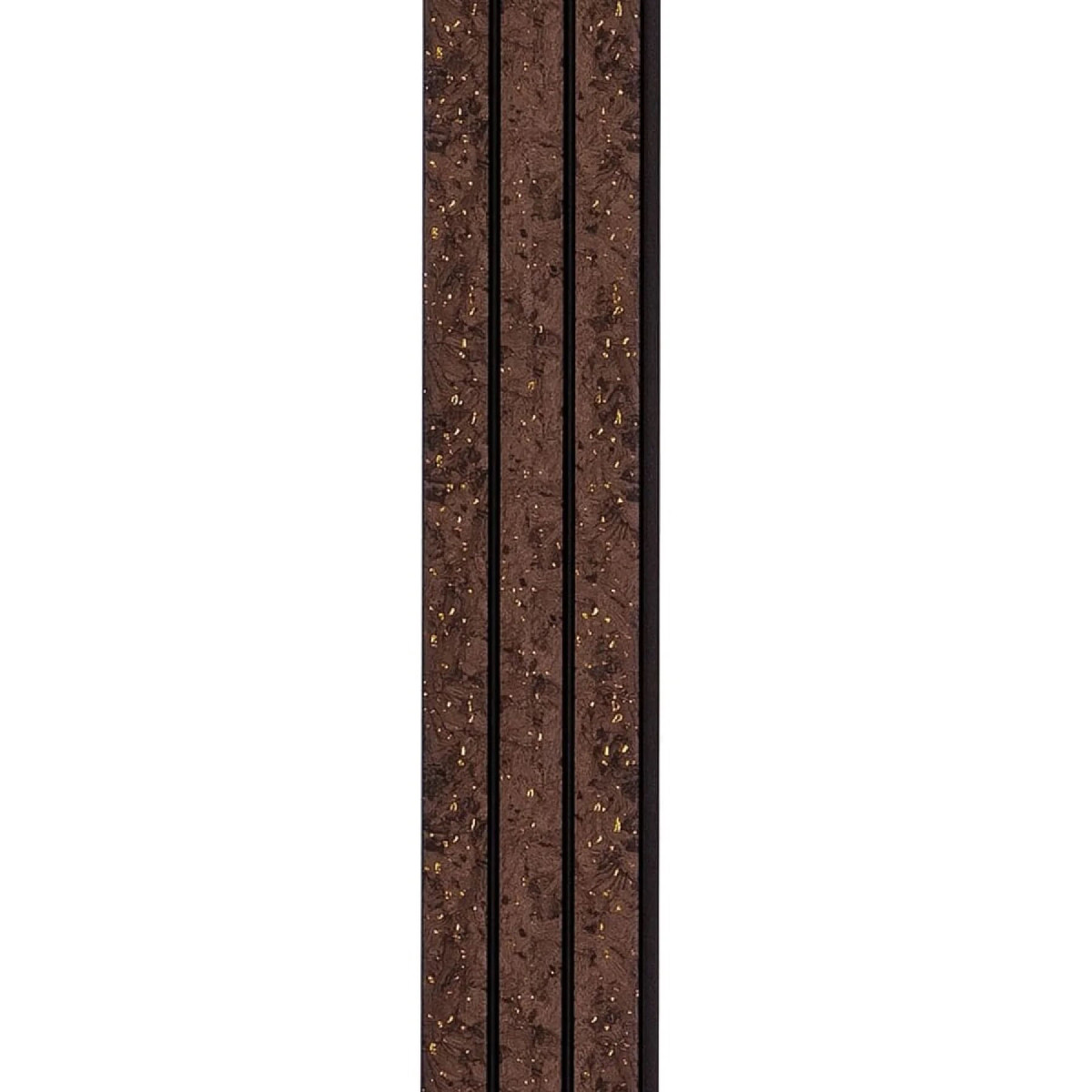 Рейка декоративна PS Темно-коричнева з золотом 2900х120х12мм SW-00001737