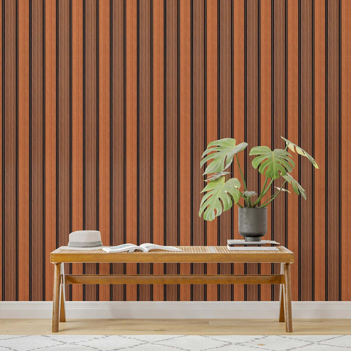 Рейка декоративна PS 2900x120x12мм Теплий каштан SW-00001753