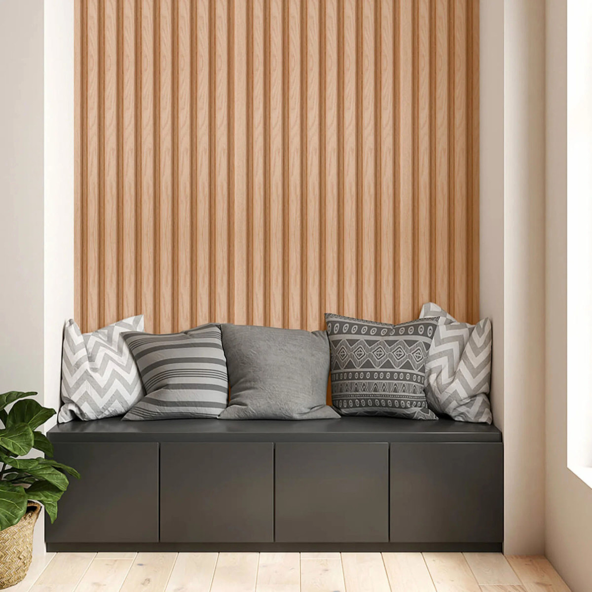 Декоративна рейка PS 2900х120х20мм Бук SW-00002145