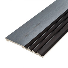 Рейка декоративна PS 2900х160х11мм Сіре дерево з чорним SW-00002149-