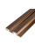 Рейка декоративна PS 2900x120x20мм Коричнева шкіра з бронзою SW-00002147