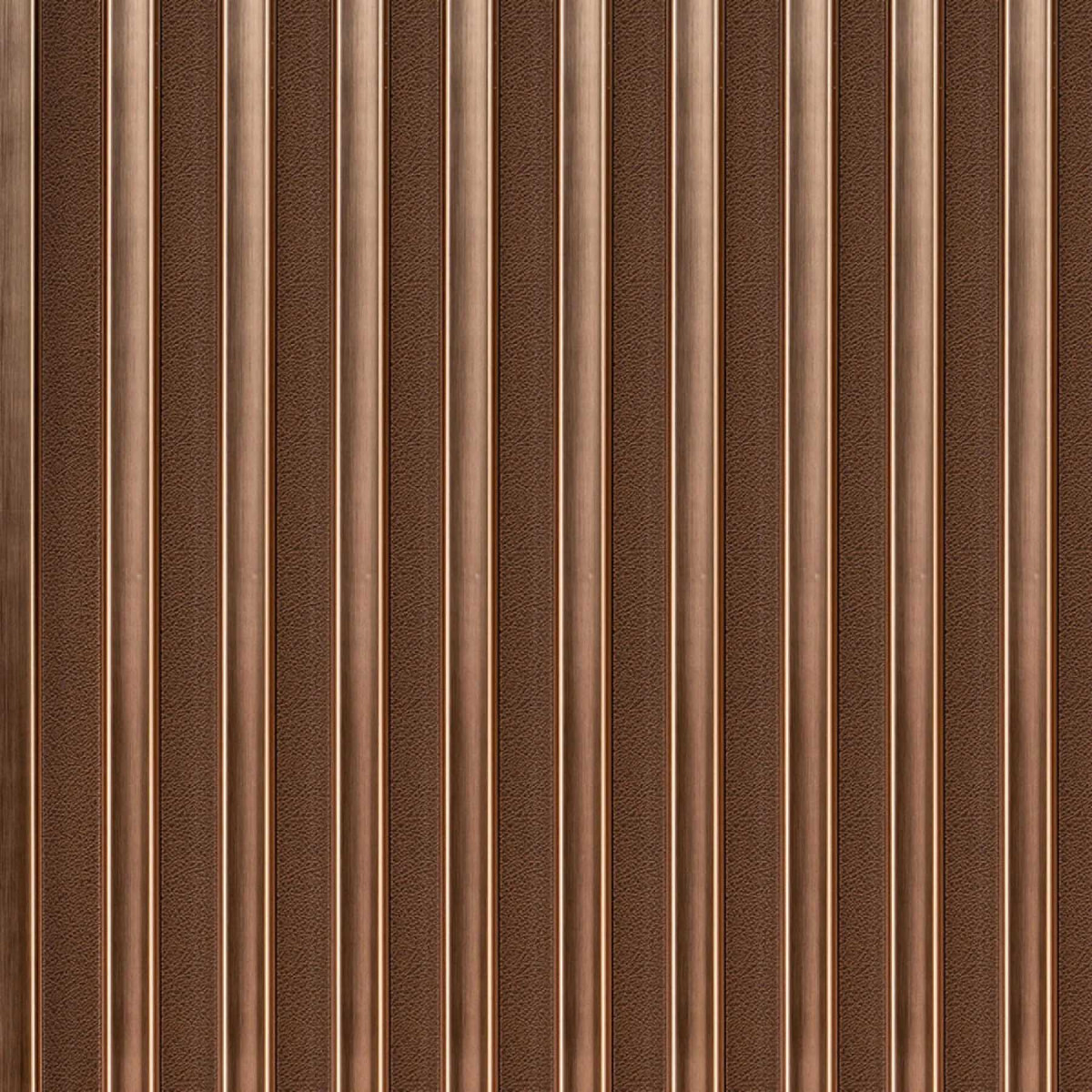 Рейка декоративна PS 2900x120x20мм Коричнева шкіра з бронзою SW-00002147