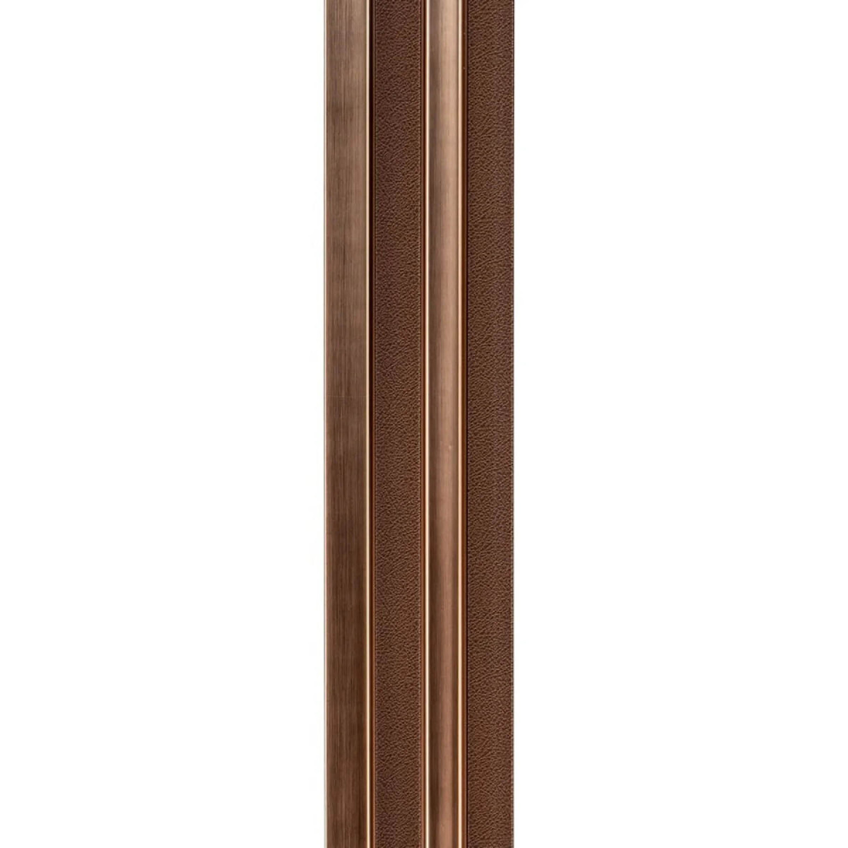 Рейка декоративна PS 2900x120x20мм Коричнева шкіра з бронзою SW-00002147