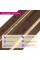 Рейка декоративна PS 2900x120x20мм Коричнева шкіра з бронзою SW-00002147