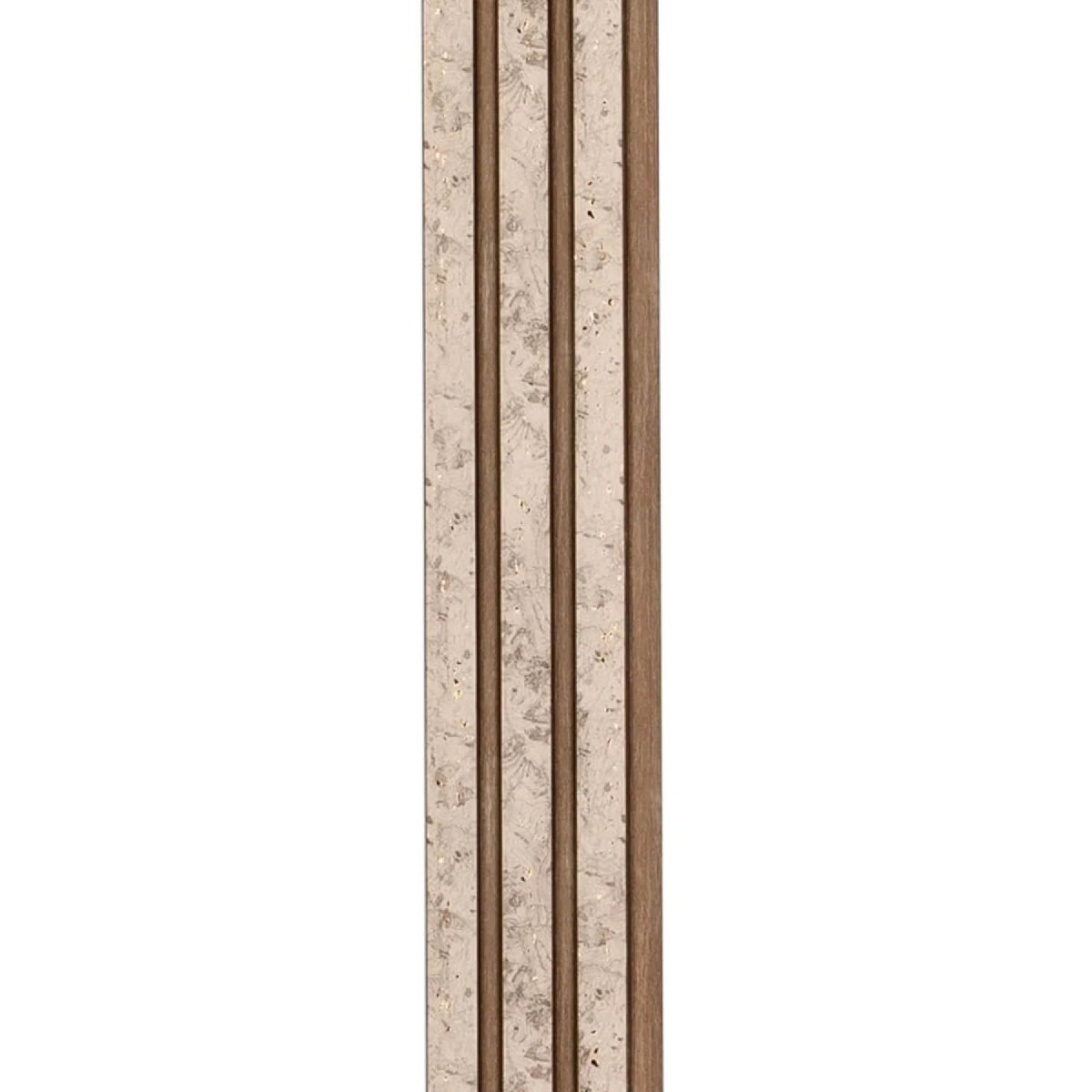 Рейка декоративна PS 2900x120x12мм Бежевий меланж із золотими вкрапленнями (D) SW-00001742