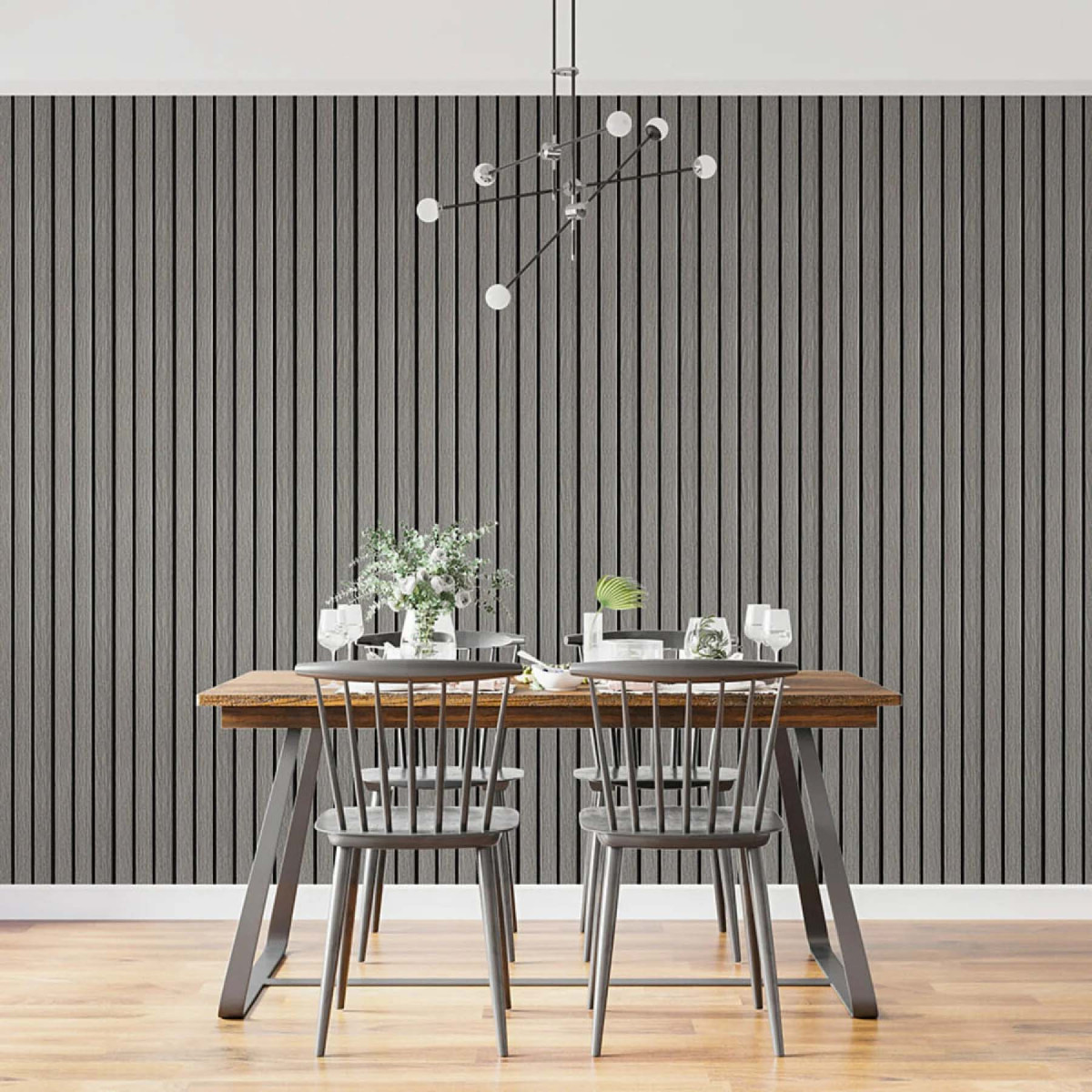 Рейка декоративна PS 2900х120х12мм Світло-сірий дуб SW-00001740