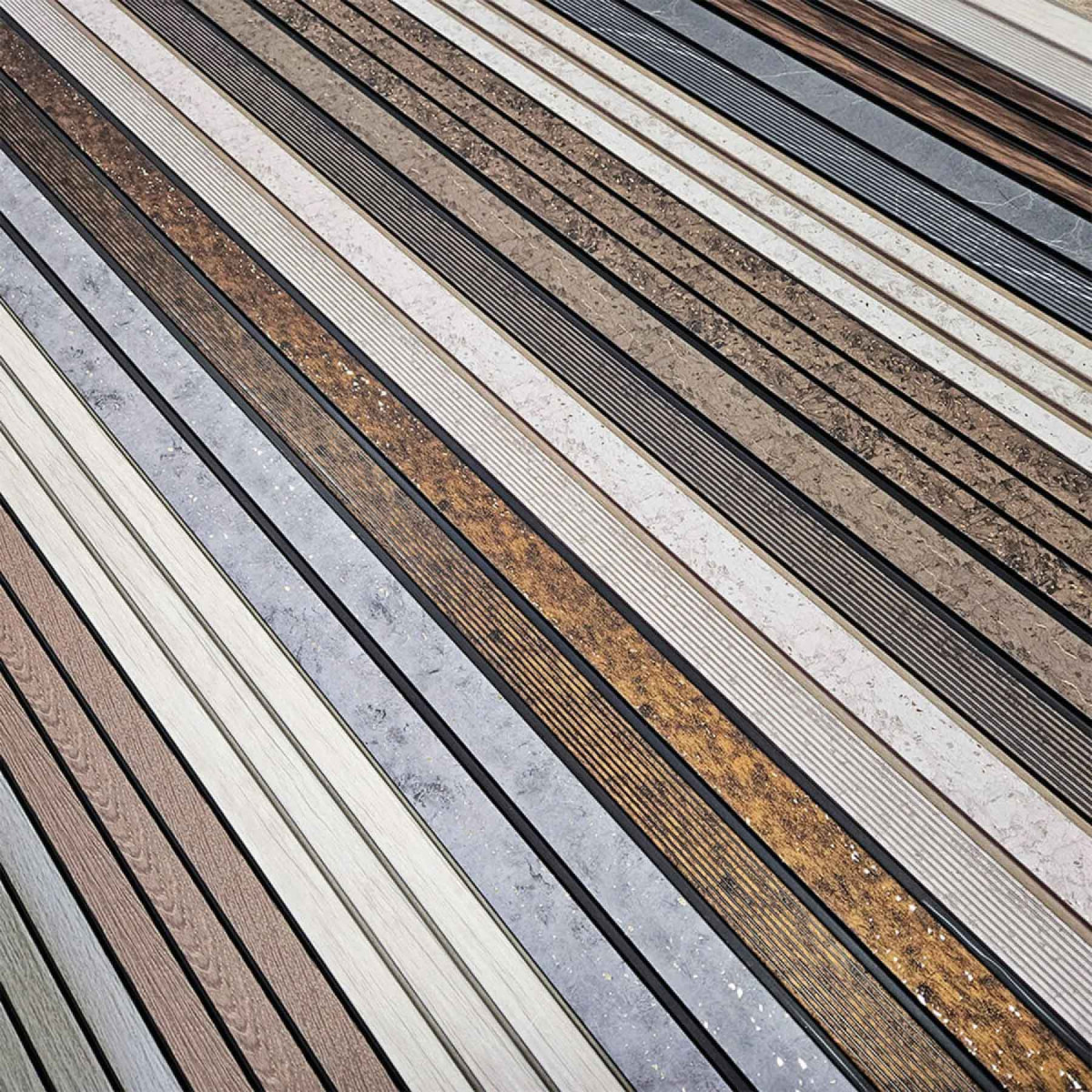 Рейка декоративна PS 2900х120х12мм Світло-сірий дуб SW-00001740