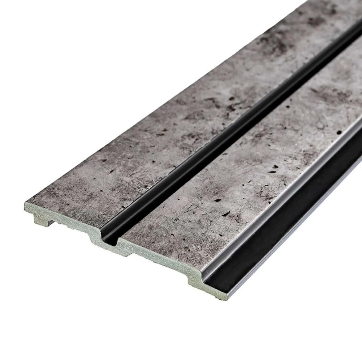 Рейка декоративна PS 2900×120×11 мм Бетон із золотими вкрапленнями SW-00001752