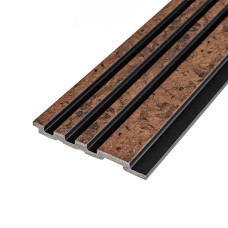 Рейка декоративна PS 2900х120х11мм Коричнева із золотими вкрапленнями SW-00002140