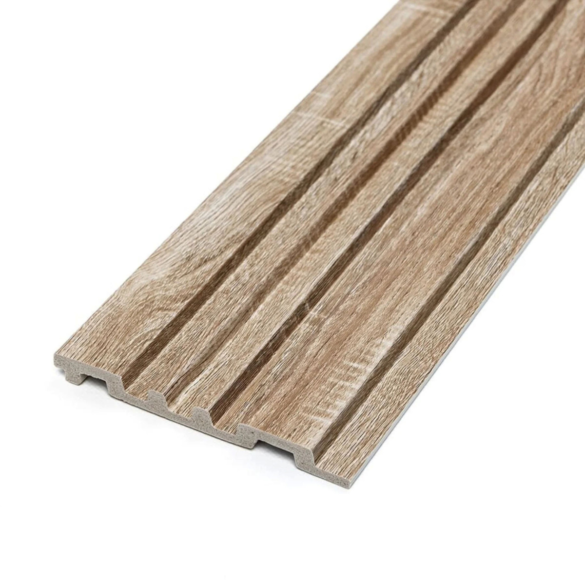 Інтер'єрна рейка PS вологостійка колір Дуб 2900x120x12мм SW-00002136