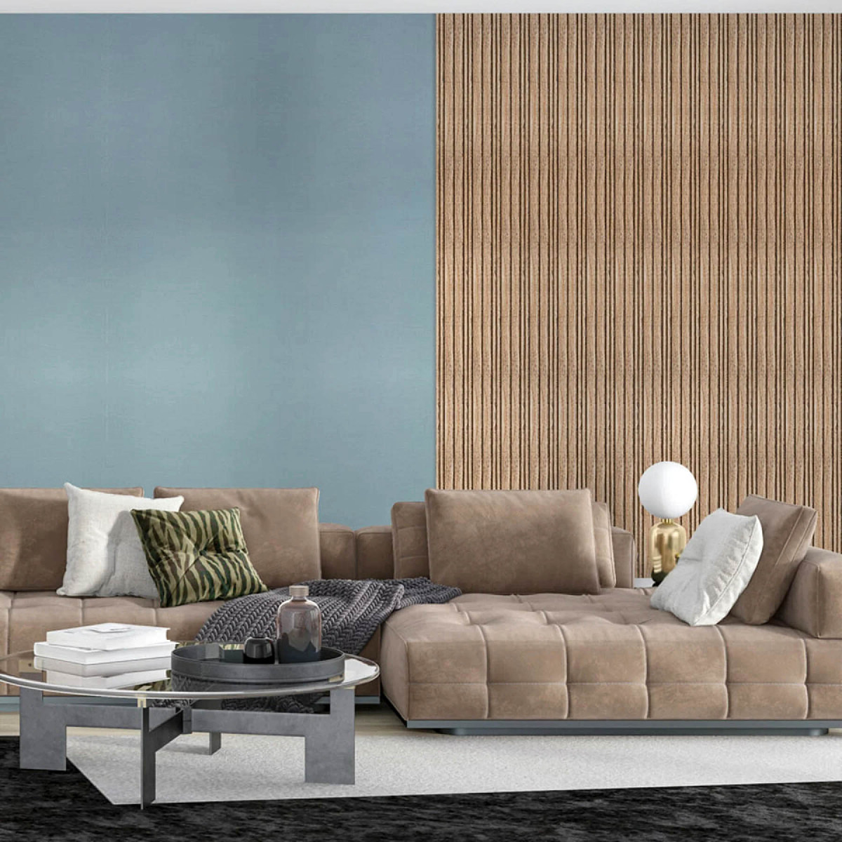 Інтер'єрна рейка PS вологостійка колір Дуб 2900x120x12мм SW-00002136