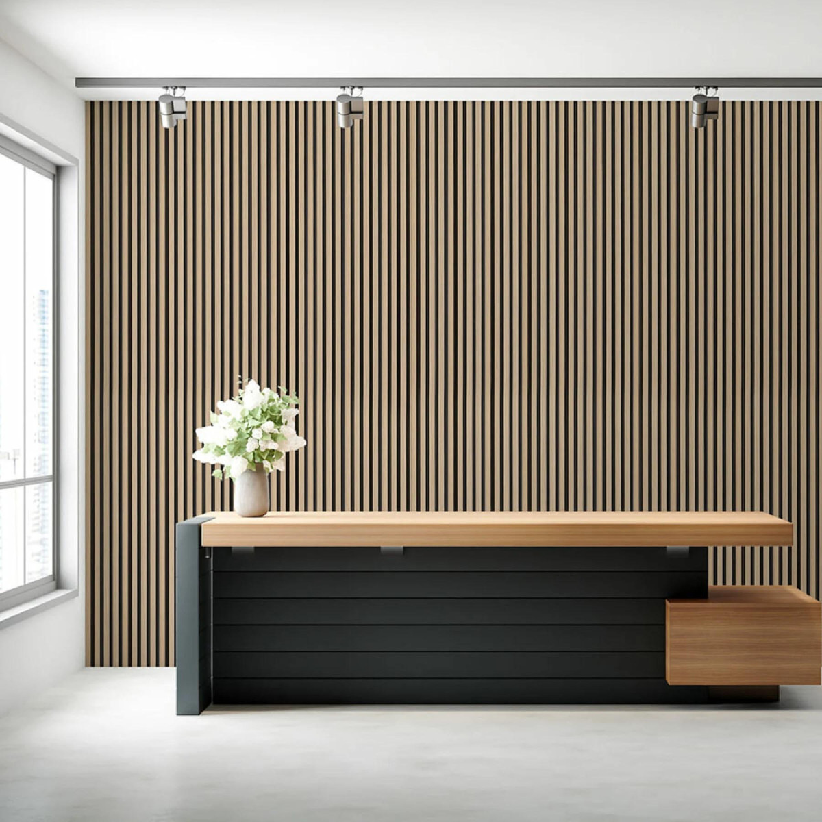 Рейка декоративна PS 2900×120×11 мм Дуб з графітом SW-00001738