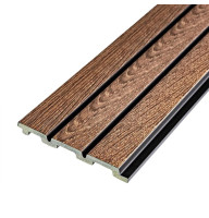 Декоративна рейка Горіх PS 2900×120×12 мм SW-00001739