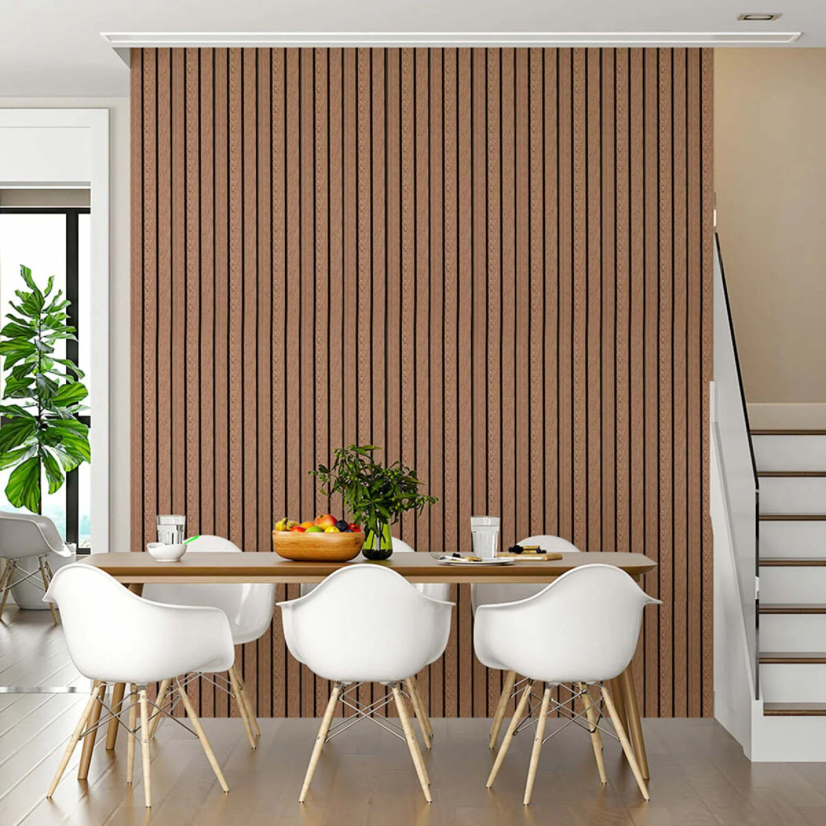 Декоративна рейка Горіх PS 2900×120×12 мм SW-00001739