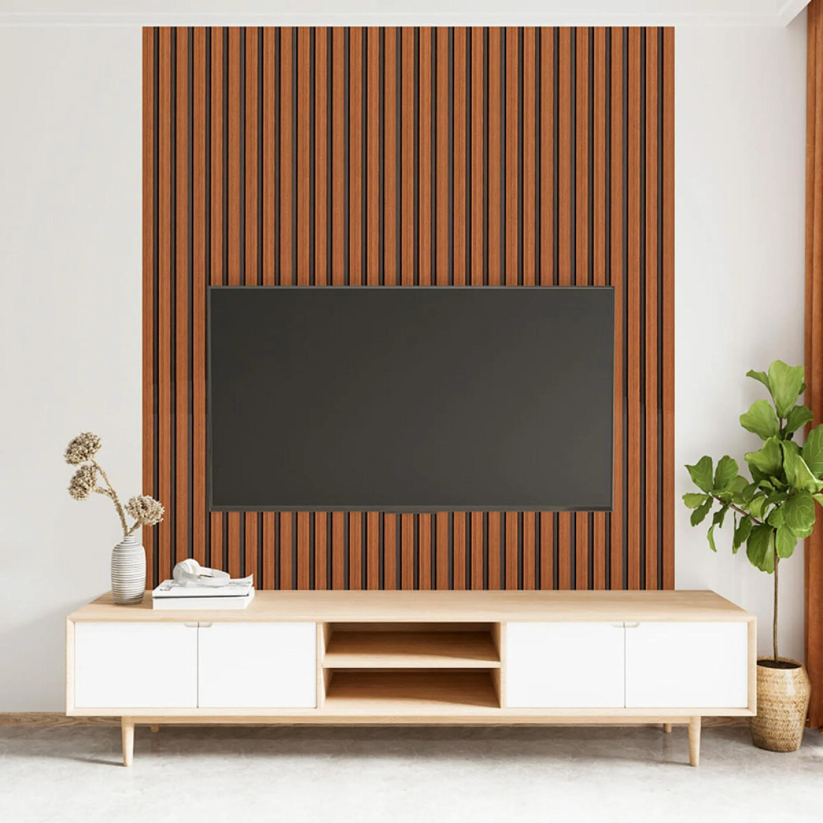 Рейка декоративна 2900х120х12мм PS колір Каштановий SW-00001743