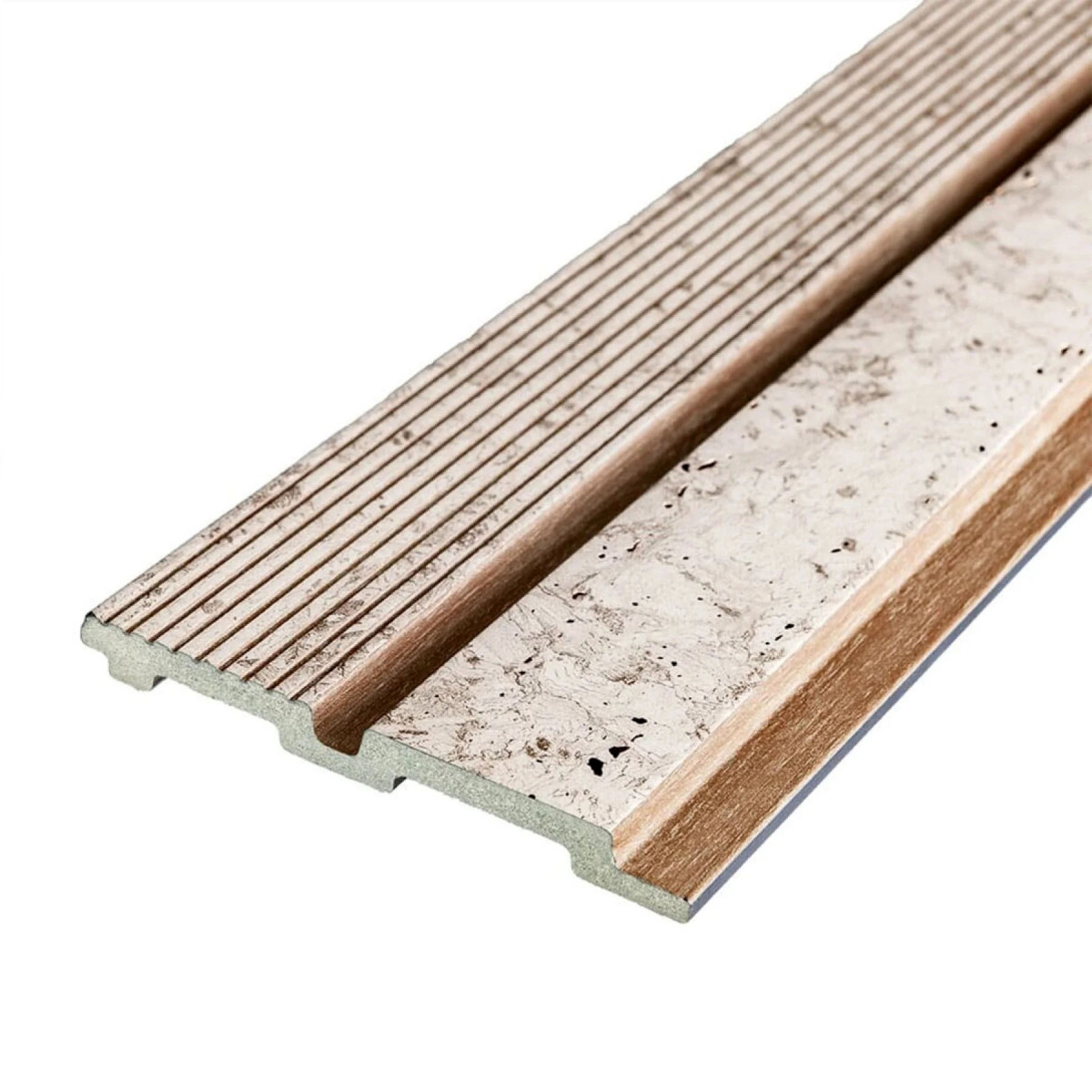 Стінова рейка декоративна PS 2900х120х12мм Кремовий мармур із золотими вкрапленнями SW-00001748