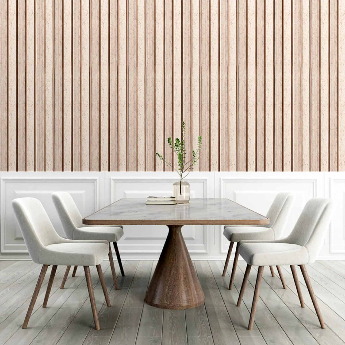 Стінова рейка декоративна PS 2900х120х12мм Кремовий мармур із золотими вкрапленнями SW-00001748