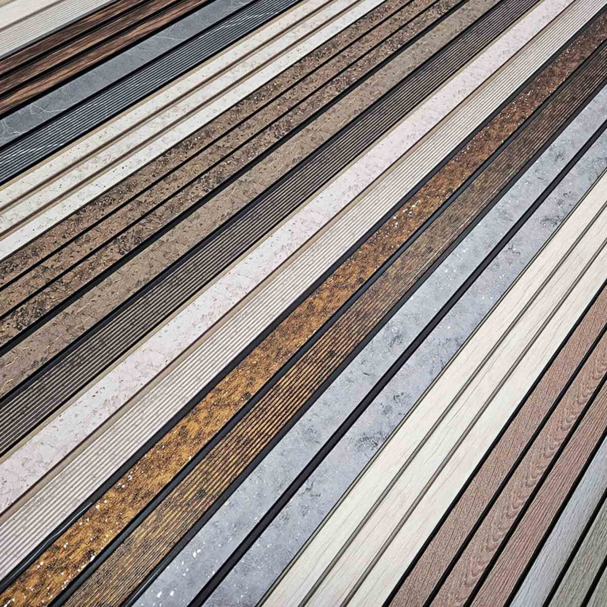 Стінова рейка декоративна PS 2900х120х12мм Кремовий мармур із золотими вкрапленнями SW-00001748