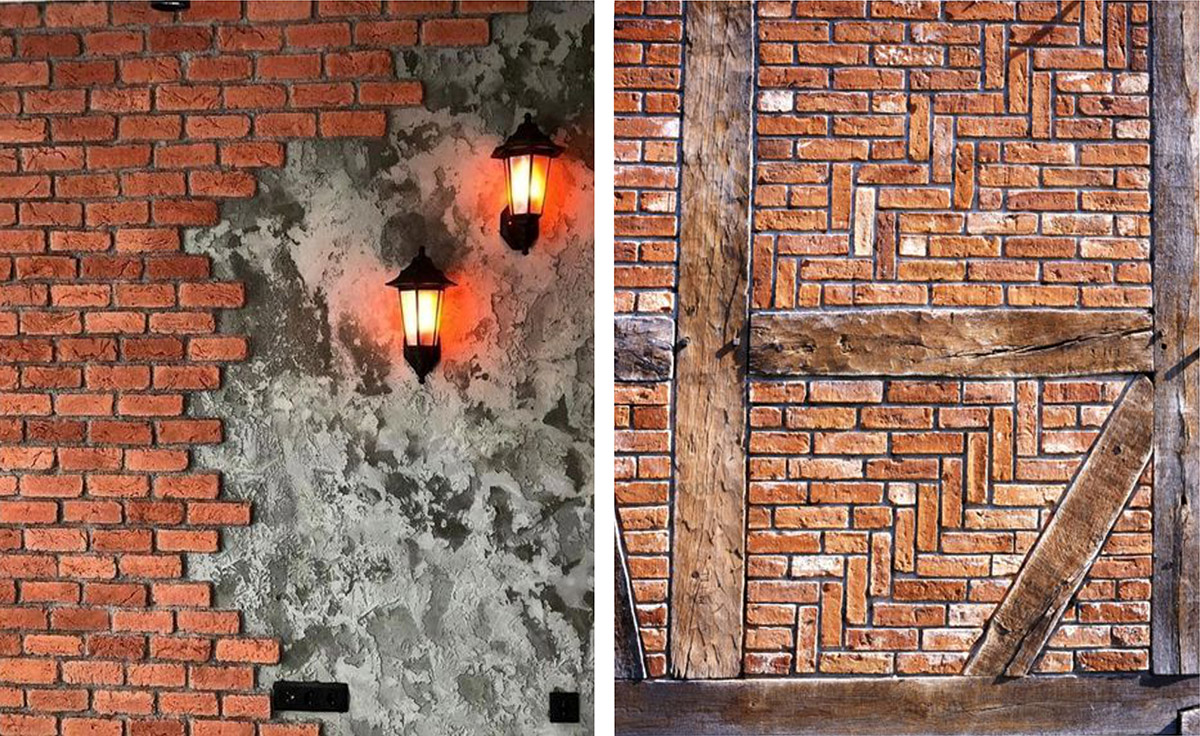 Автентична червона цегла