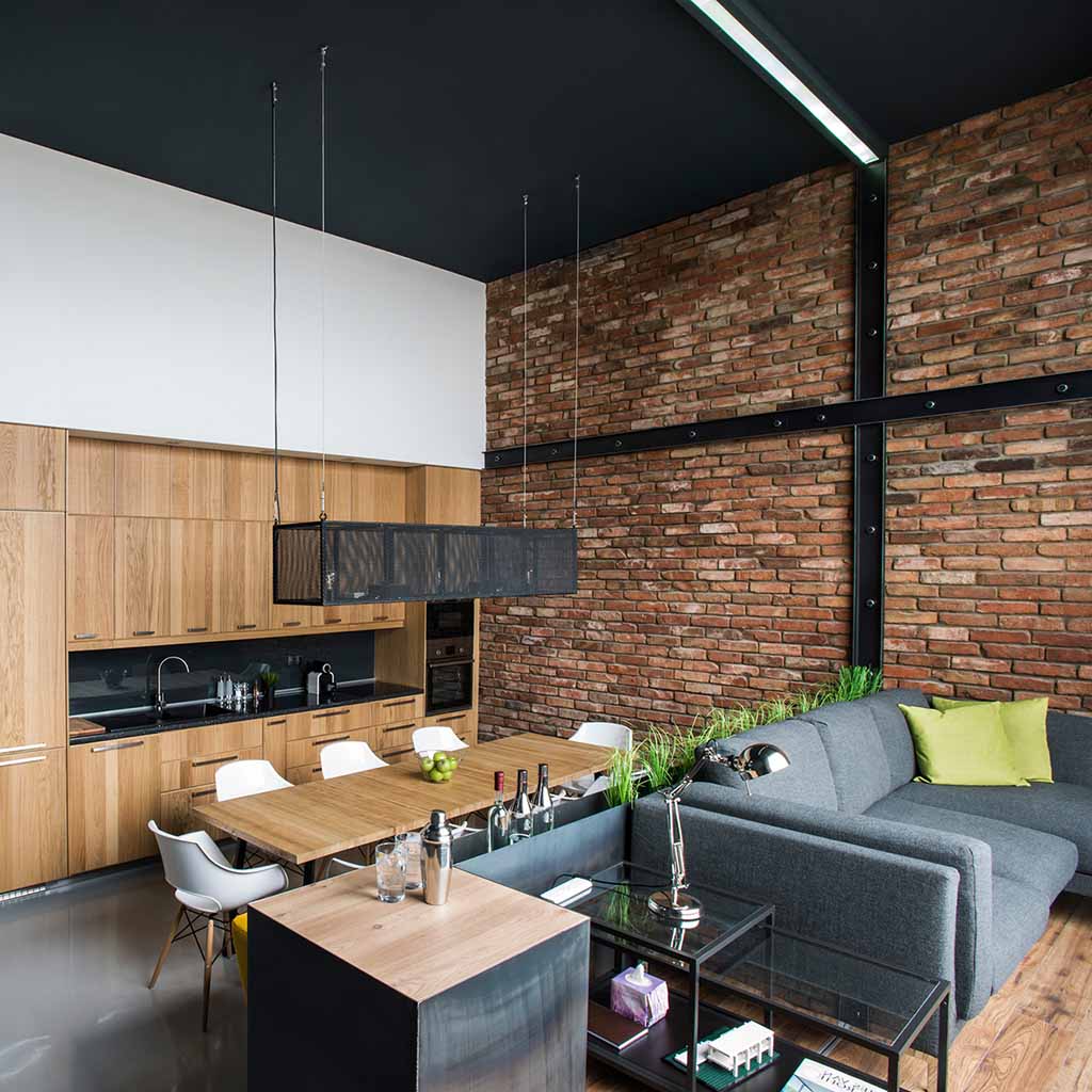 Цегляна стіна в стилі Лофт