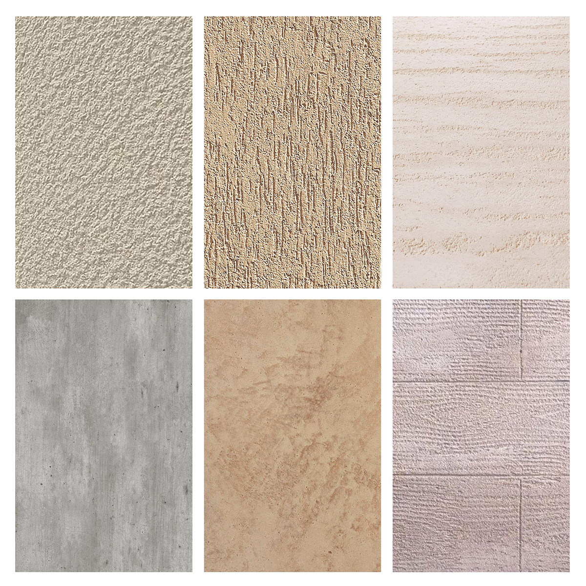 Зразки декоративної штукатурки: баранець, короїд, шуба