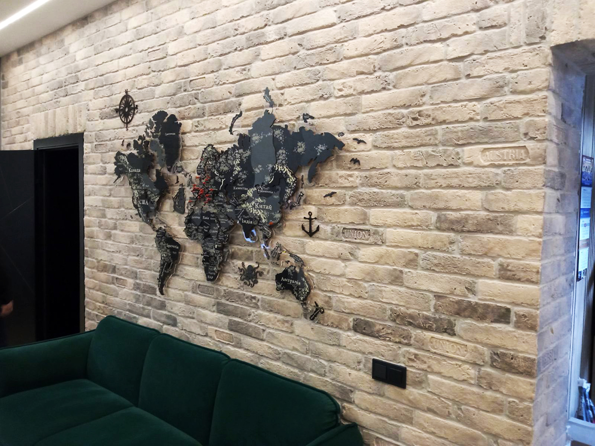 Фактура гіпсової плитки Brick Wall