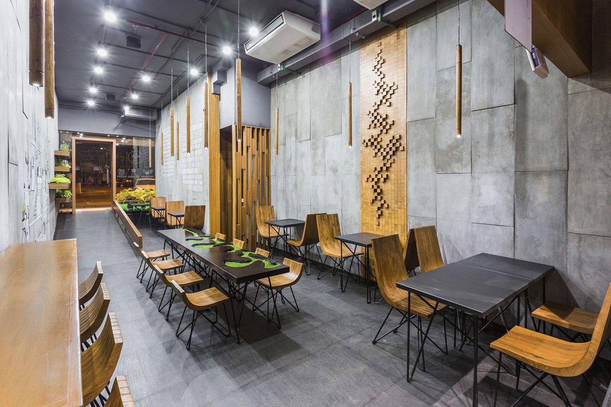 Оздоблення піцерії гіпсовою плиткою