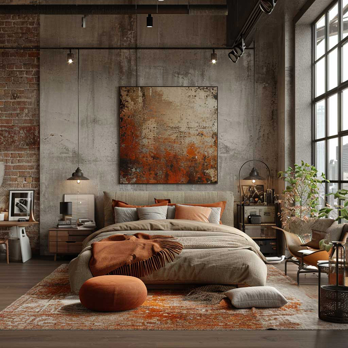 Оздоблення стін у спальні