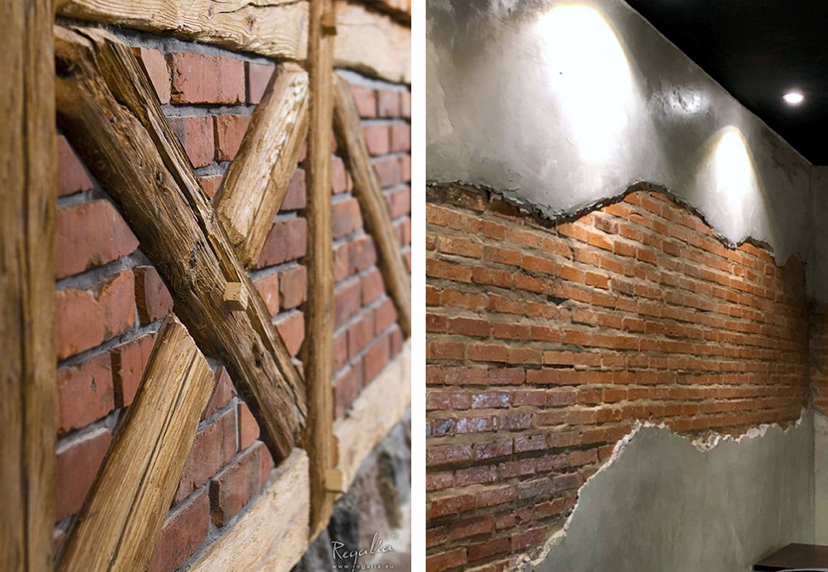 Імітація замурованої арки