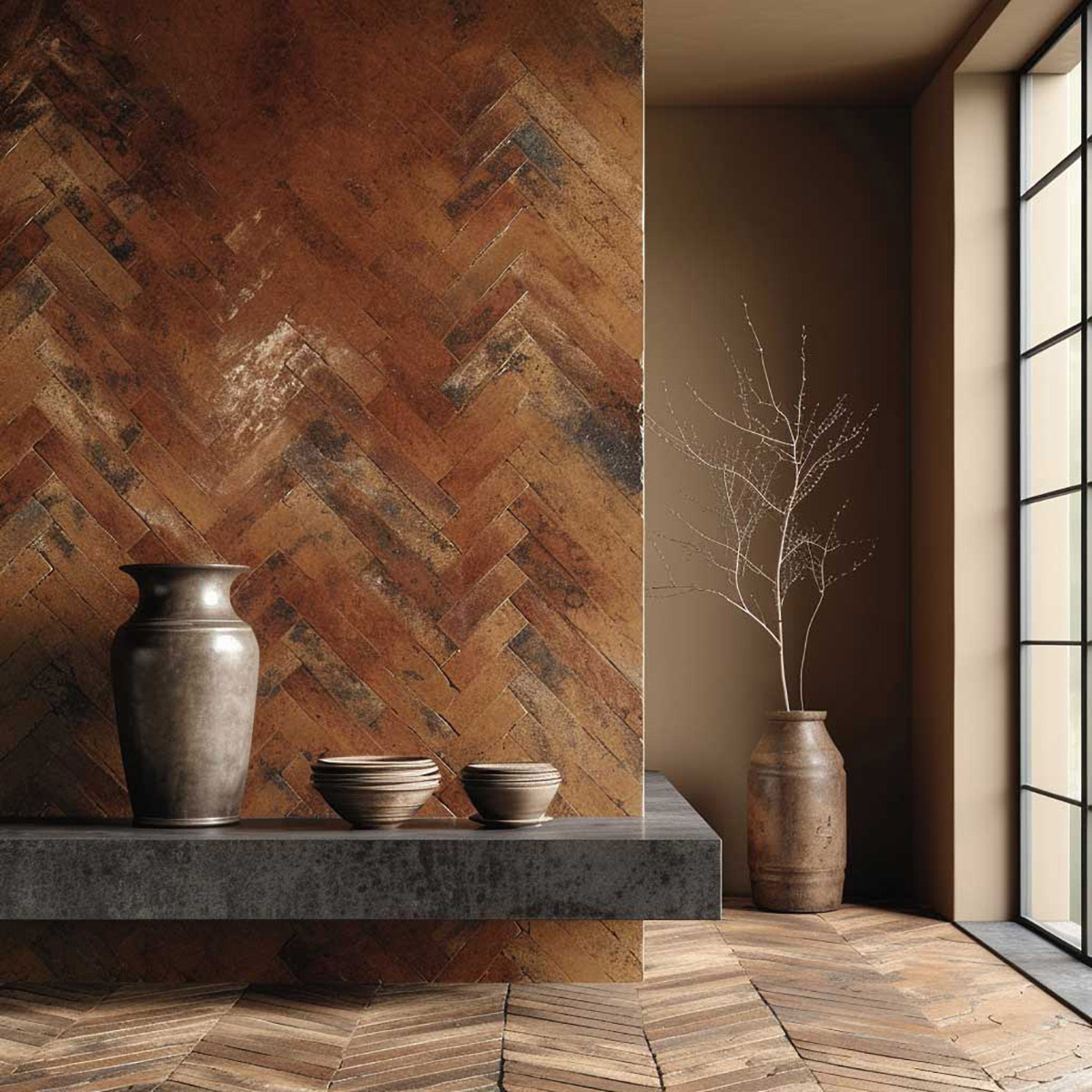 Ефект зістареної цегляної стіни