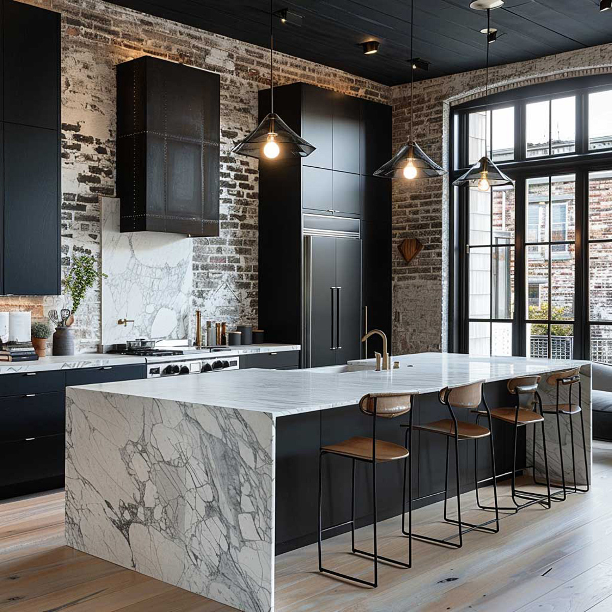 Оформлення каміну гіпсовим каменем