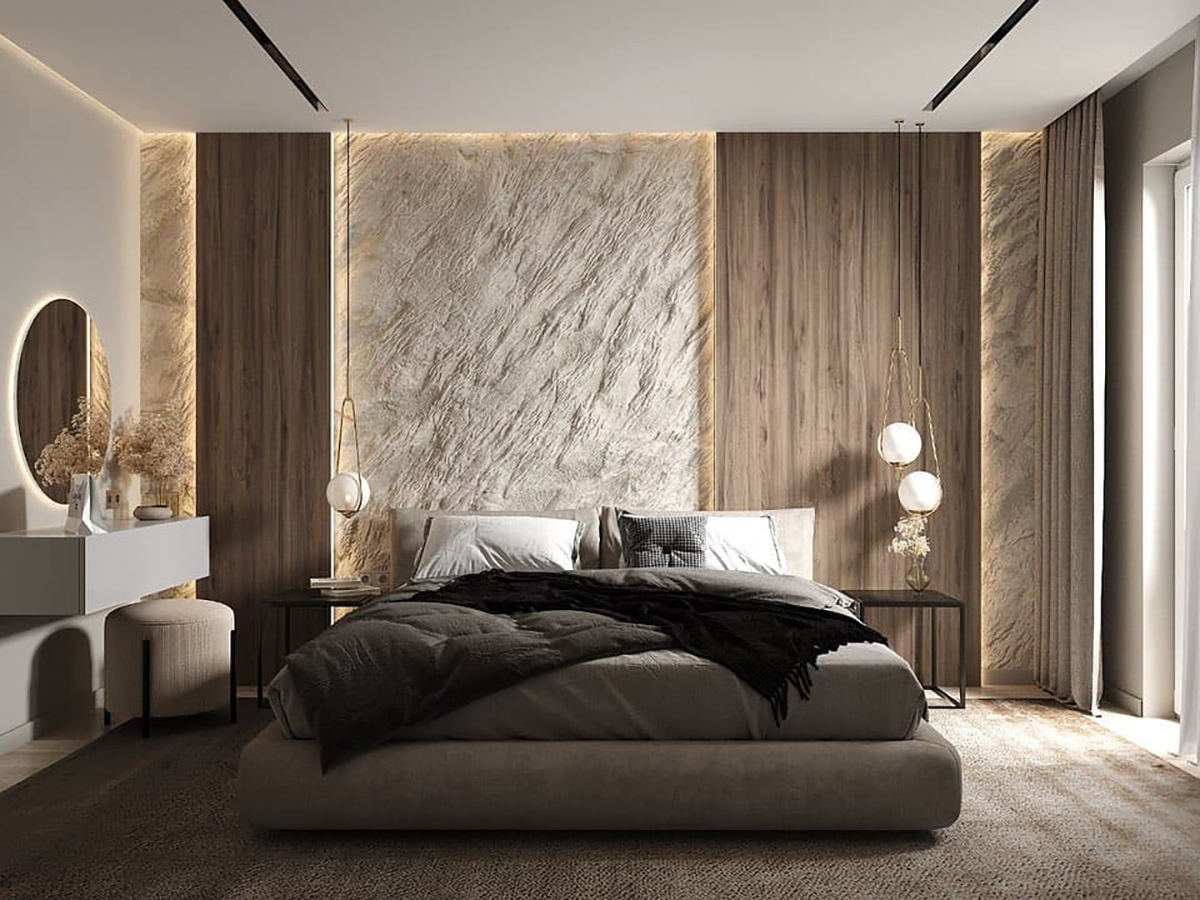 Монтаж гіпсових 3D панелей на стіну кімнати